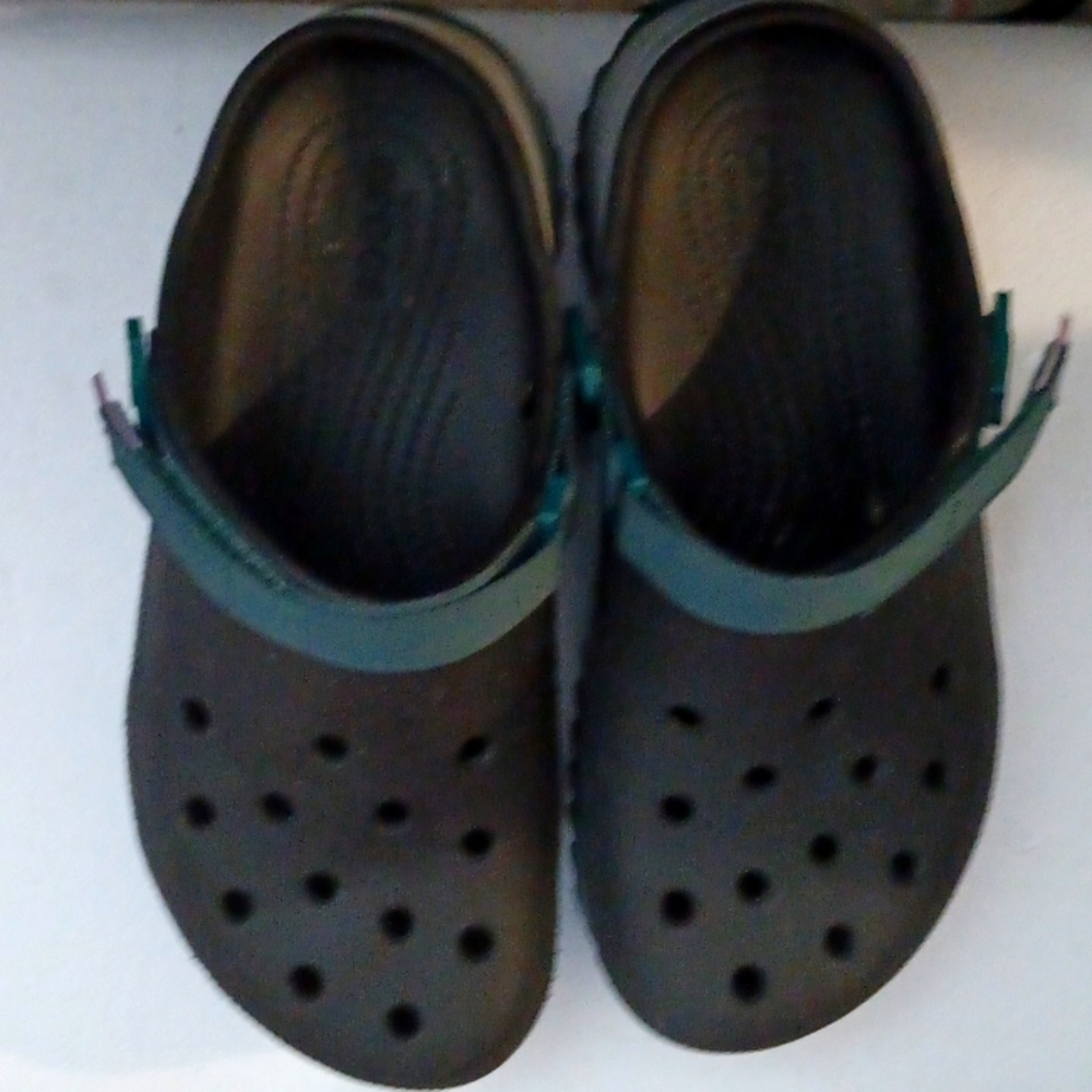 Crocs platform hiking